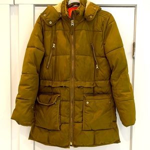 J. Crew utility puffer coat size small